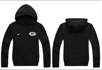 New Green Bay Packers Authentic Logo Hoodie Black