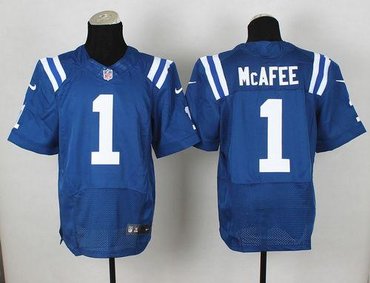 New Indianapolis Colts #1 Pat McAfee Blue Team Color NFL Elite Jersey