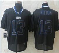 New Indianapolis Colts #13 T.Y. Hilton Lights Out Black NFL Elite Jersey