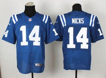 New Indianapolis Colts #14 Hakeem Nicks Royal Blue Team Color NFL Elite Jersey