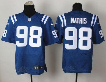 New Indianapolis Colts #98 Robert Mathis Royal Blue Team Color NFL Elite Jersey