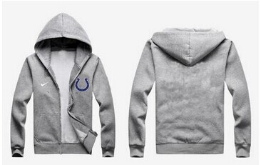 New Indianapolis Colts Authentic Logo Hoodie Grey