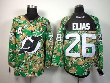 New Jersey Devils #26 Patrik Elias Camo Veterans Day Practice NHL Jersey
