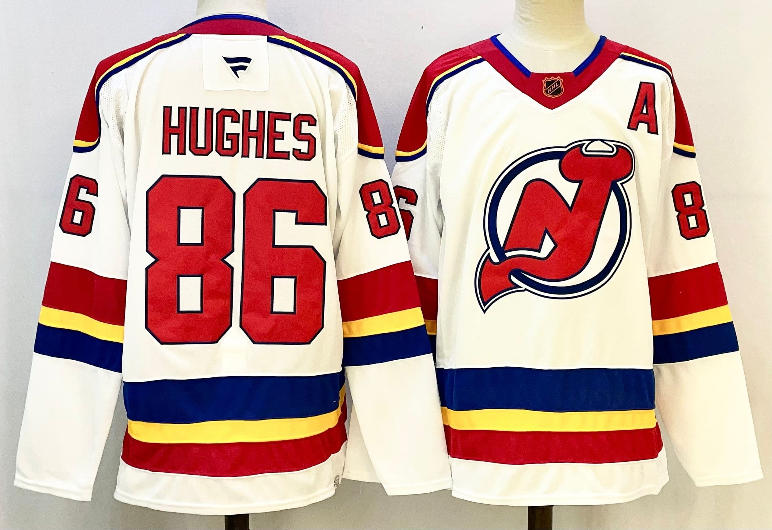 New Jersey Devils #86  Jack Hughes   Hockey jersey
