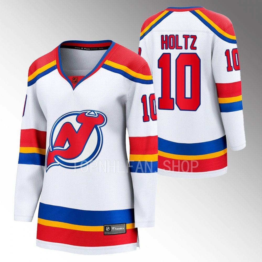 New Jersey Devils Alexander Holtz Women White 2022 Special Edition 2.0 Jersey