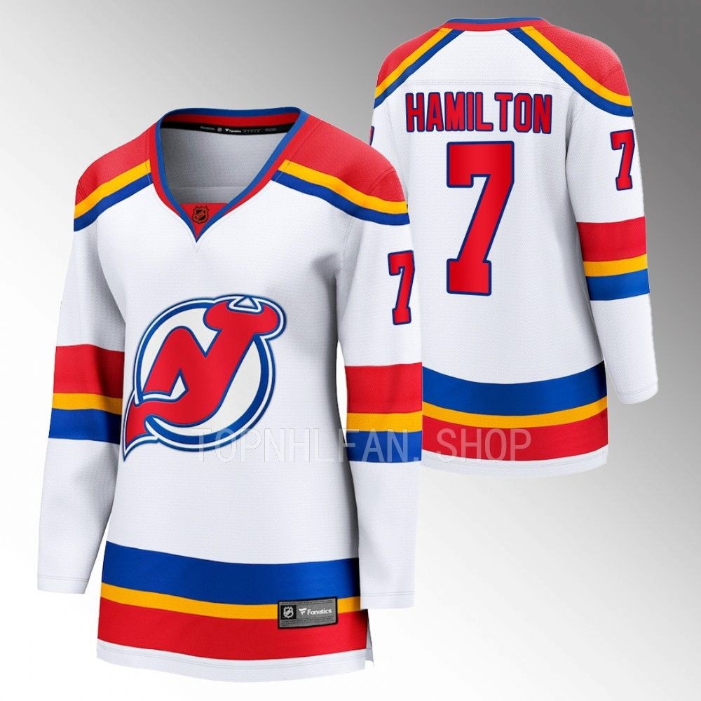 New Jersey Devils Dougie Hamilton Women White 2022 Special Edition 2.0 Jersey