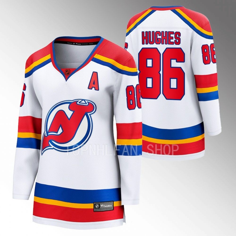 New Jersey Devils Jack Hughes Women White 2022 Special Edition 2.0 Jersey