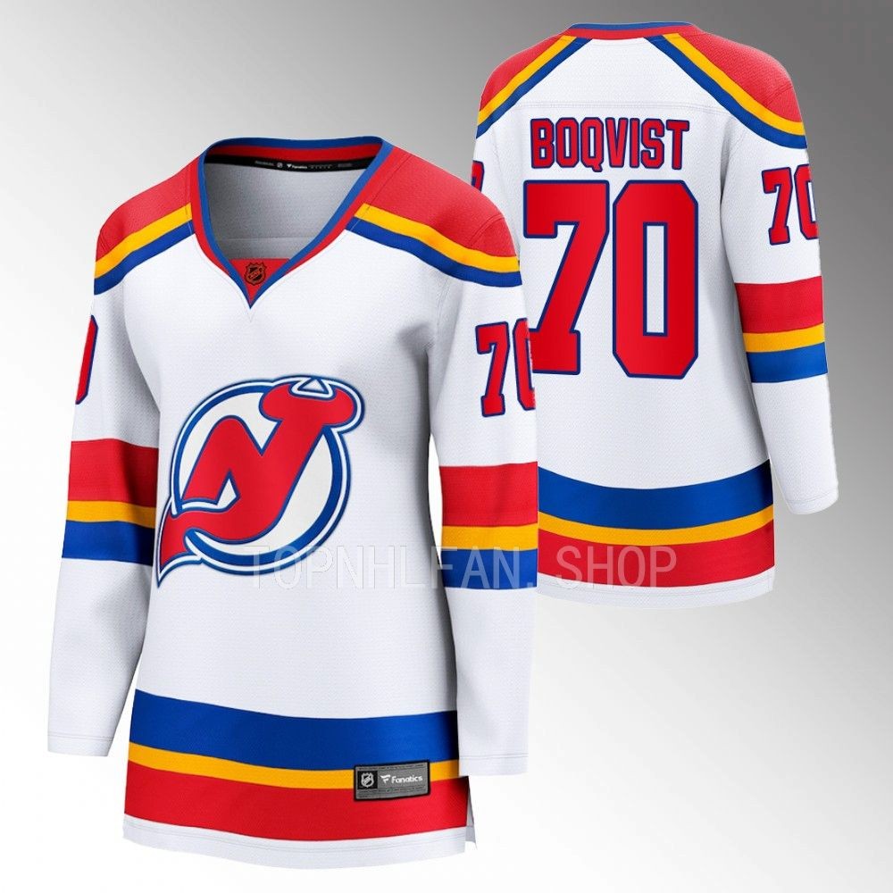 New Jersey Devils Jesper Boqvist Women White 2022 Special Edition 2.0 Jersey