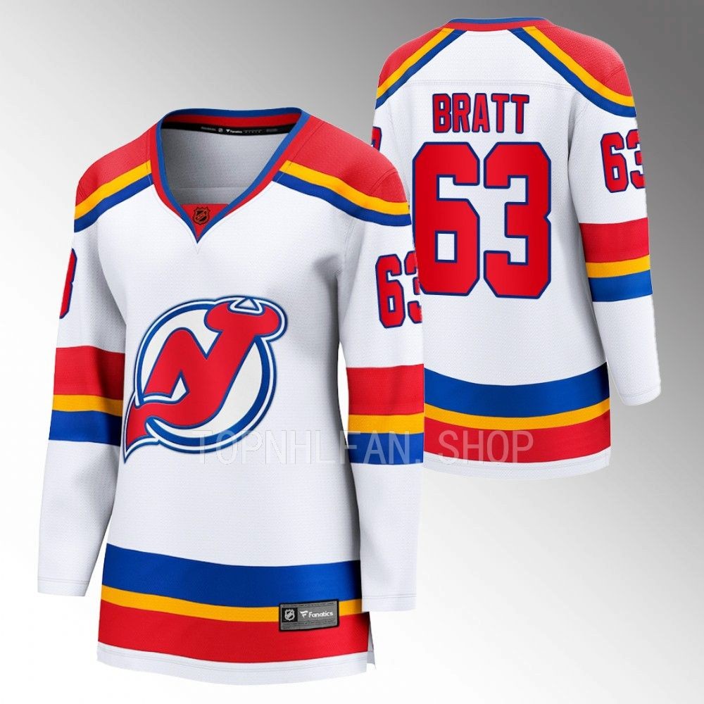 New Jersey Devils Jesper Bratt Women White 2022 Special Edition 2.0 Jersey