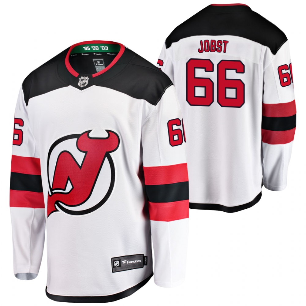 New Jersey Devils Mason Jobst White Alternate 2021 Trade Jersey