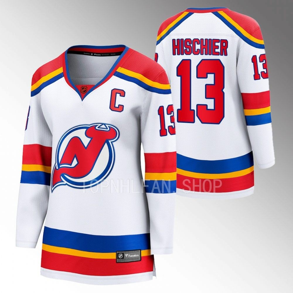 New Jersey Devils Nico Hischier Women White 2022 Special Edition 2.0 Jersey