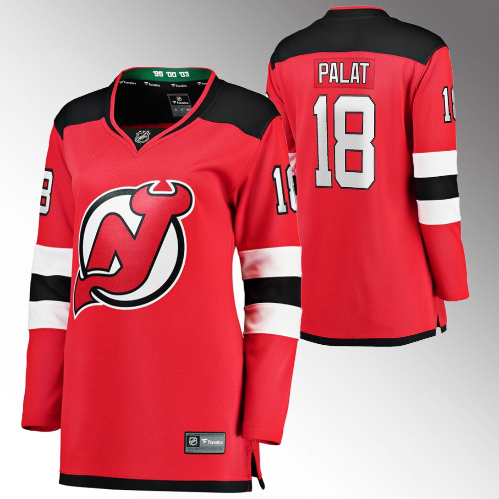 New Jersey Devils Ondrej Palat Women Red Home Jersey