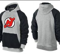 New Jersey Devils Pullover Hoodie Grey & Black