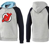 New Jersey Devils Pullover Hoodie Grey & Blue