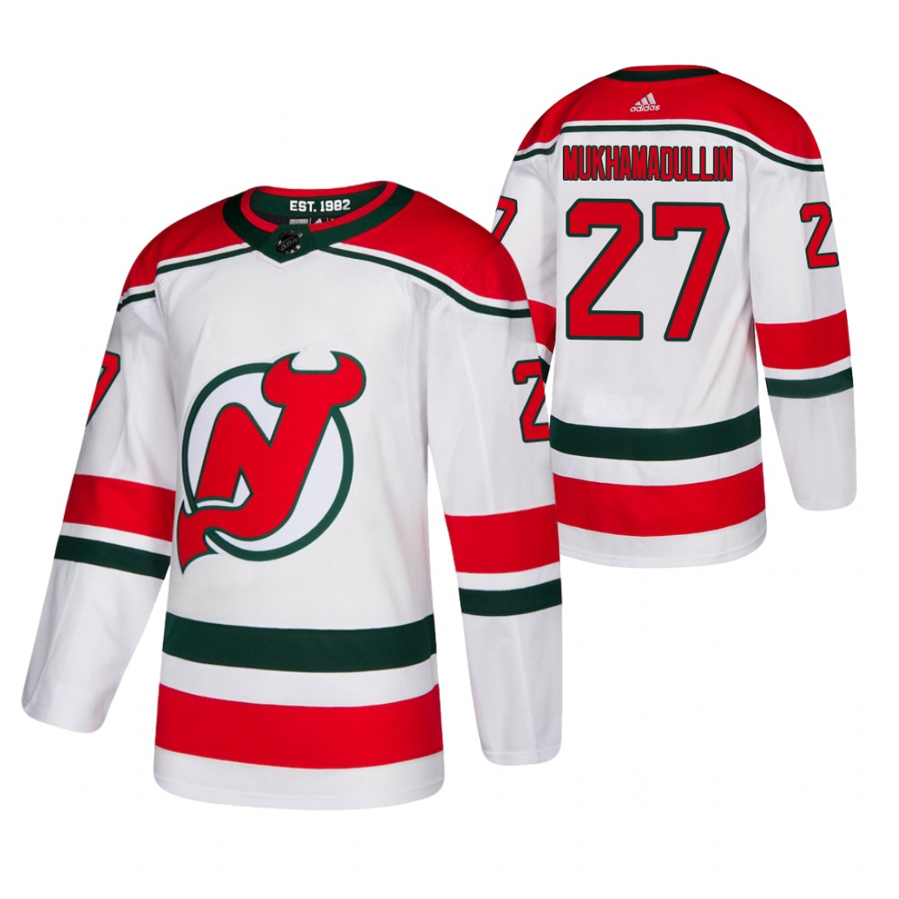 New Jersey Devils Shakir Mukhamadullin 2020 NHL Draft White Alternate Authentic Jersey