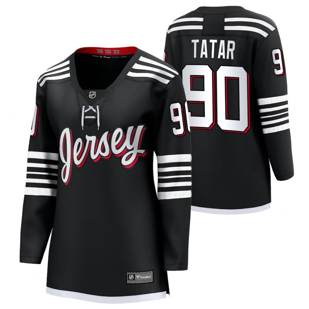 New Jersey Devils Tomas Tatar Women Black 2022 Alternate Jersey