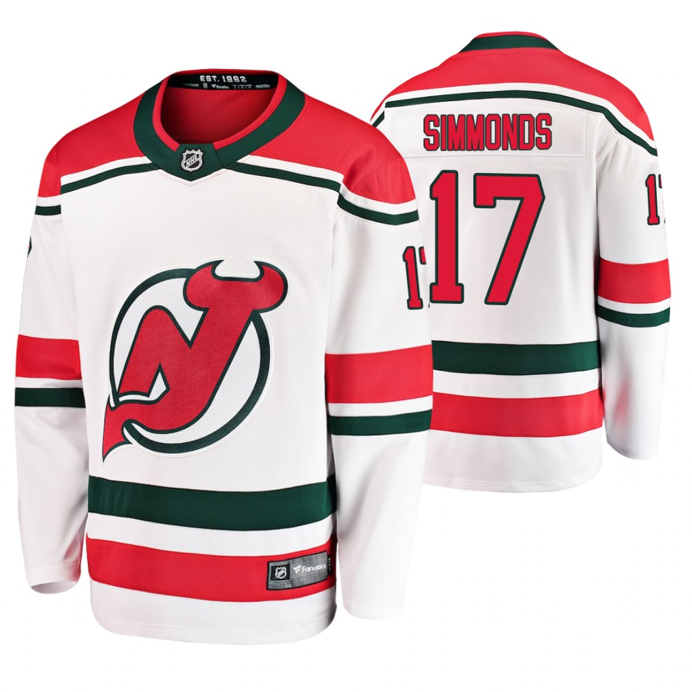 New Jersey Devils Wayne Simmonds Men's Alternate Breakaway Player Fanatics Branded Jersey