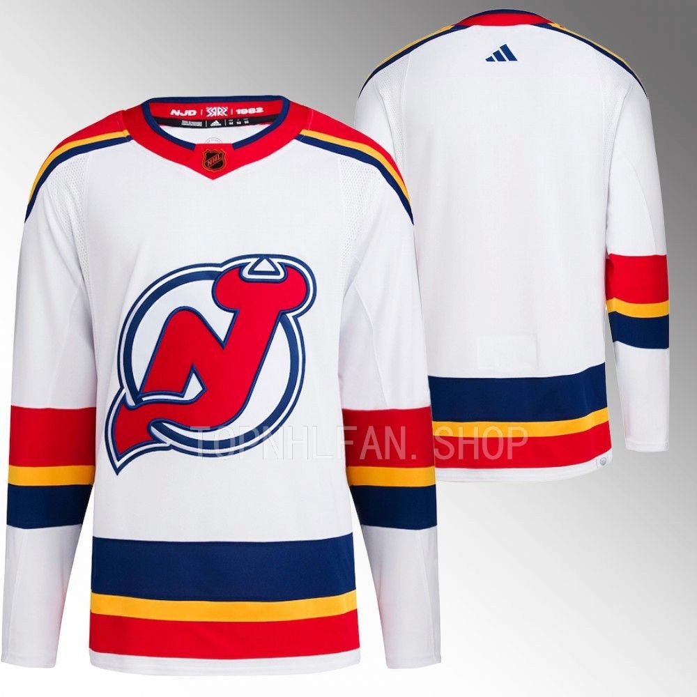 New Jersey Devils White Reverse Retro 2.0 Authentic Primegreen Hockey Jersey