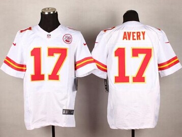 New Kansas City Chiefs #17 Donnie Avery White NFL Elite Jersey