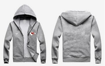New Kansas City Chiefs Authentic Logo Hoodie Grey