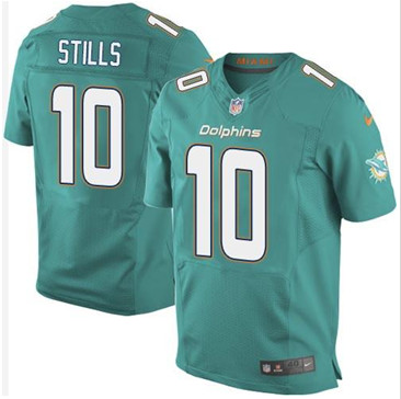 New Miami Dolphins #10 Kenny Stills Aqua Green Team Color Men's Stitched NFL Elite Jersey