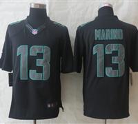 New Miami Dolphins #13 Dan Marino Impact Limited Black Jerseys