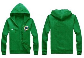 New Miami Dolphins Authentic Logo Hoodie Green