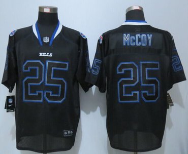 New New Buffalo Bills #25 LeSean McCoy Lights Out Black Elite Jerseys