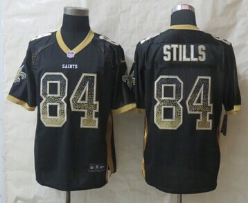 New New Orleans Saints 84 Stills Drift Fashion Black Elite Jerseys