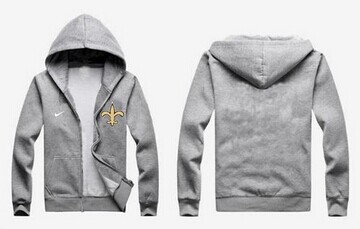 New New Orleans Saints Authentic Logo Hoodie Grey