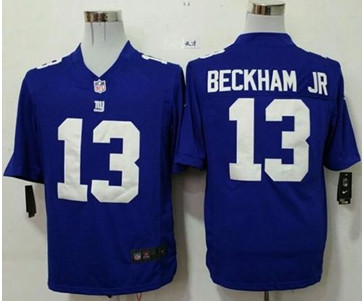 New New York Giants #13 Odell Beckham Jr Royal Blue Team Color Men's Stitched NFL Game jersey