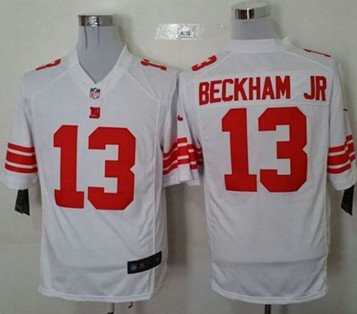 New New York Giants #13 Odell Beckham Jr White Men's Stitched NFL Game Jersey