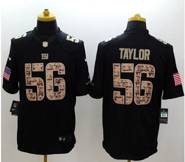 New New York Giants #56 Lawrence Taylor Black NFL Limited Salute to Service jersey