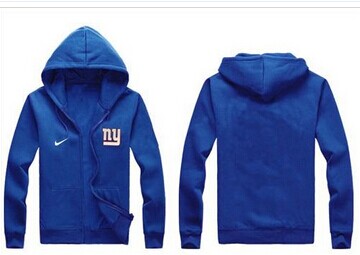 New New York Giants Authentic Logo Hoodie Blue