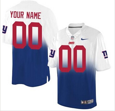 New New York Giants Customized Drift Fashion II Elite NFL Jerseys