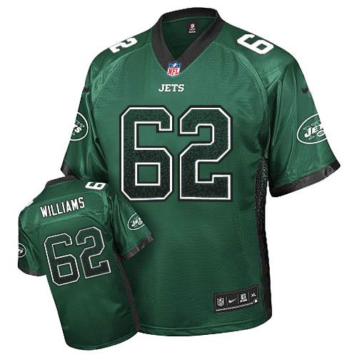 New New York Jets #62 Leonard Williams Green Team Color Men's NFL Elite Drift Fashion Jersey