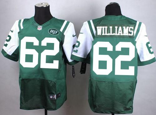 New New York Jets #62 Leonard Williams Green Team Color Men's NFL Elite Jersey