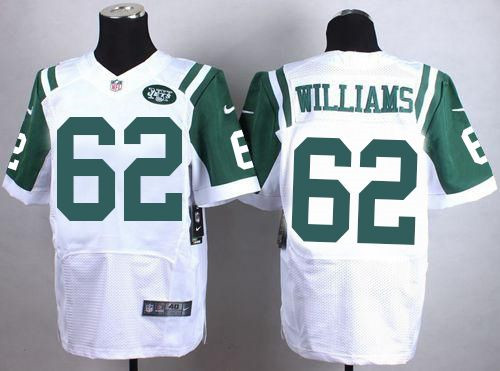 New New York Jets #62 Leonard Williams White Men's Stitched NFL Elite Jersey