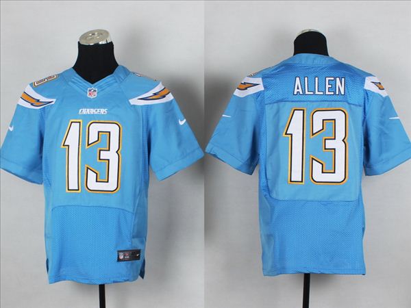 New Nike San Diego Chargers #13 Keenan Allen Light Blue Elite Jersey