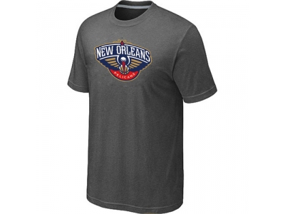 New Orleans Pelicans Big & Tall Primary Logo D.Grey T-Shirt