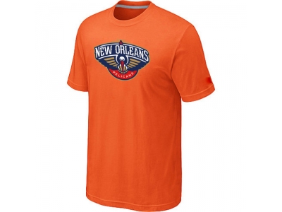 New Orleans Pelicans Big & Tall Primary Logo Orange T-Shirt