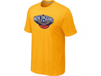 New Orleans Pelicans Big & Tall Primary Logo Yellow T-Shirt
