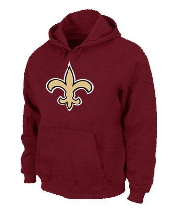 New Orleans Sains Logo Pullover Hoodie RED