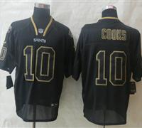 New Orleans Saints #10 Brandin Cooks Lights Out Black Elite Jerseys