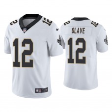 New Orleans Saints #12 Chris Olave White Vapor Limited 2022 NFL Draft Jersey