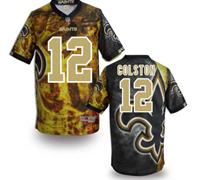 New Orleans Saints #12 Marques Colston Stitched NFL Elite Fanatical Version Jersey (4)