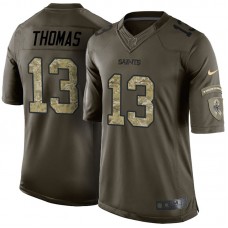 New Orleans Saints #13 Michael Thomas Green Salute To Service Jersey
