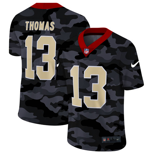 New Orleans Saints #13 Michael Thomas Men's Nike 2020 Black CAMO Vapor Untouchable Limited Stitched NFL Jersey