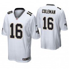 New Orleans Saints #16 Brandon Coleman White Game Jersey