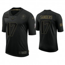 New Orleans Saints #17 Emmanuel Sanders Black 2020 Salute to Service Limited Jersey